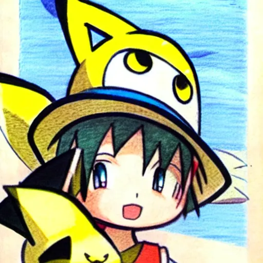 Pikachu Kawaii, again Kathytoons - Illustrations ART street