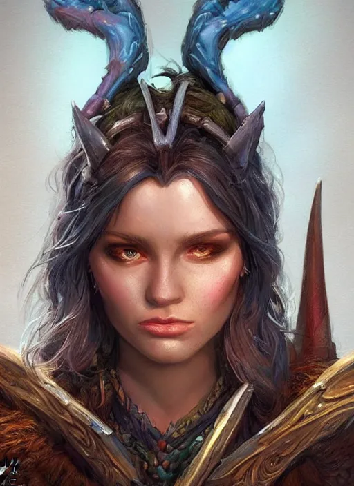 Image similar to ugly female, ultra detailed fantasy, dndbeyond, bright, colourful, realistic, dnd character portrait, full body, pathfinder, pinterest, art by ralph horsley, dnd, rpg, lotr game design fanart by concept art, behance hd, artstation, deviantart, hdr render in unreal engine 5