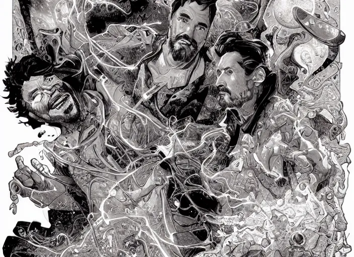 Image similar to a highly detailed cosmic portrait of stephen strange, james gurney, james jean