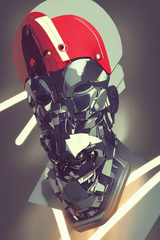 Image similar to robot ninja mask helmet metal gear solid training suit swat commando, aesthetic octane render, 8 k hd resolution, by ilya kuvshinov and cushart krentz and gilleard james, by carl warner and jim woodring, trending on artstation : 1. 5, sweet joy harmony color scheme