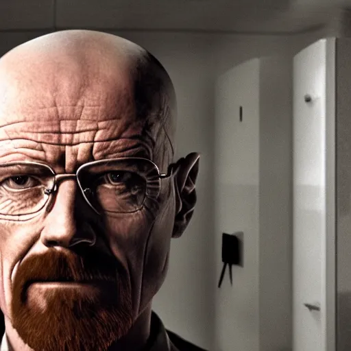 Image similar to walter white inside an scp containment chamber