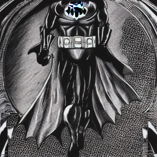 Prompt: a old timey picture of batman, hd, old timey, intricate detail, old, vintage