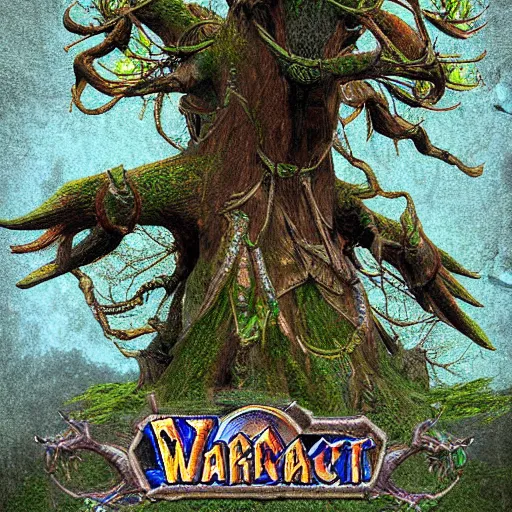 Image similar to ancient tree protector warcraft 3 digital art