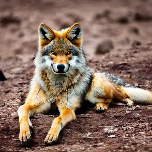 Image similar to professional photograph of a eurasian tibetan wolf, high quality, hd, 8 k, 4 k, magnificent, award - winning, nature, nature photography, awe - inspiring, highly detailed, amazing