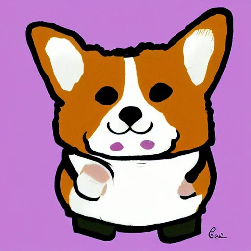 Prompt: A corgi doing karate, digital art, art by Lynn Chen