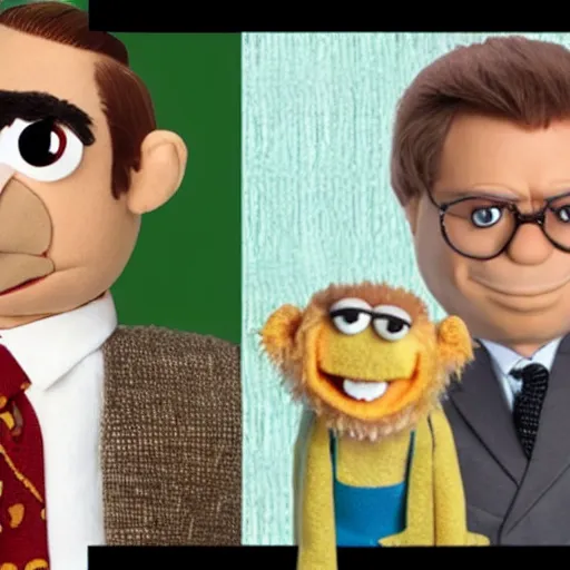 Image similar to dwight schrute as a muppet