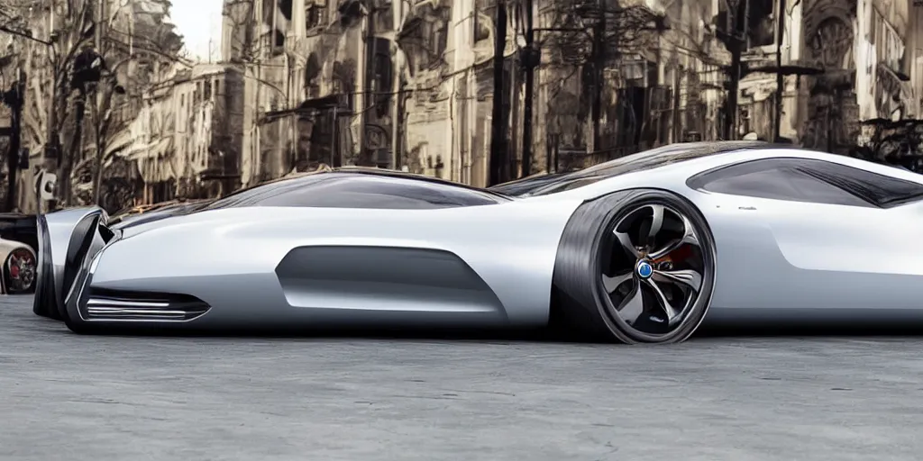 Image similar to a concept super car made by apple