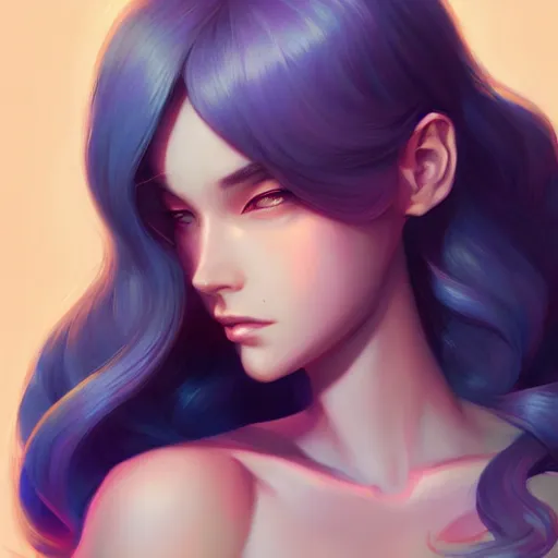 Image similar to a portrait of a beautiful model, art by lois van baarle and loish and ross tran and rossdraws and sam yang and samdoesarts and artgerm, digital art, highly detailed, intricate, sharp focus, Trending on Artstation HQ, deviantart, unreal engine 5, 4K UHD image