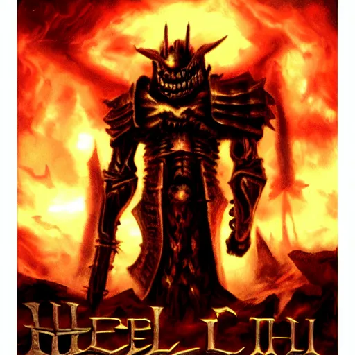 Prompt: hell knight doomtroid