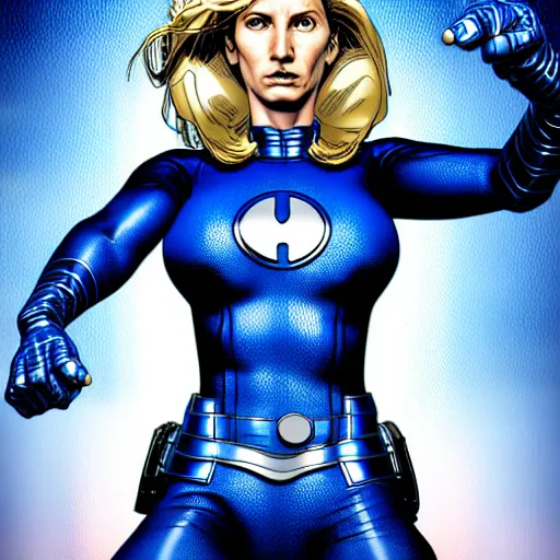 Image similar to a highly detailed invisible woman, comic book cover art, in the style of todd mcfarlane and jack kirby, digital photography, photorealistic, realistic, extreme detail