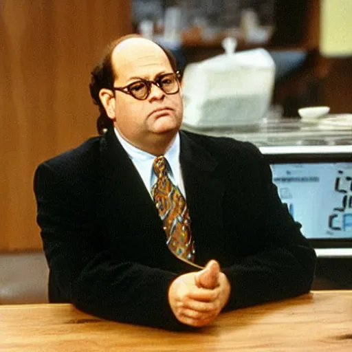 Prompt: “George Costanza complaining to the waitress about the temperature of his coffee”