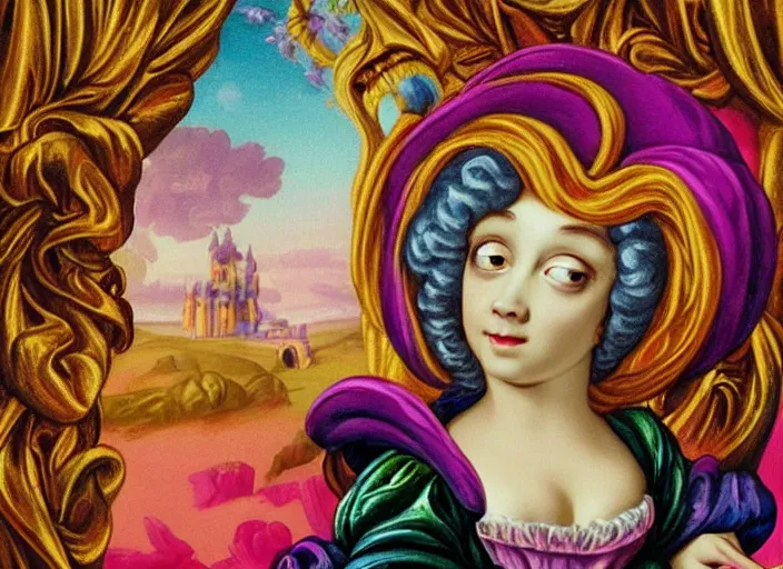 baroque rococo painting Disney's Prince Quasimodo Lisa | Stable ...