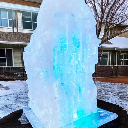 Image similar to photo of a burning ice sculpture