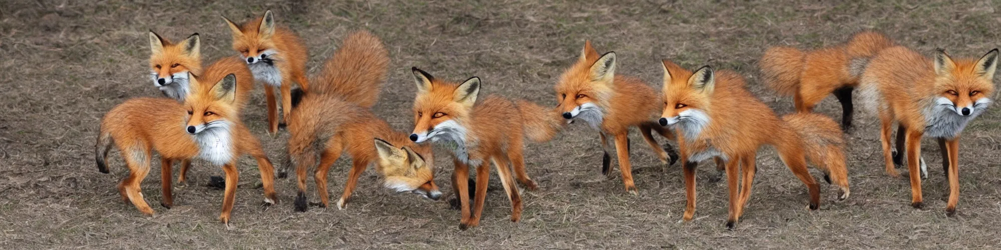 Prompt: infinite foxes everywhere