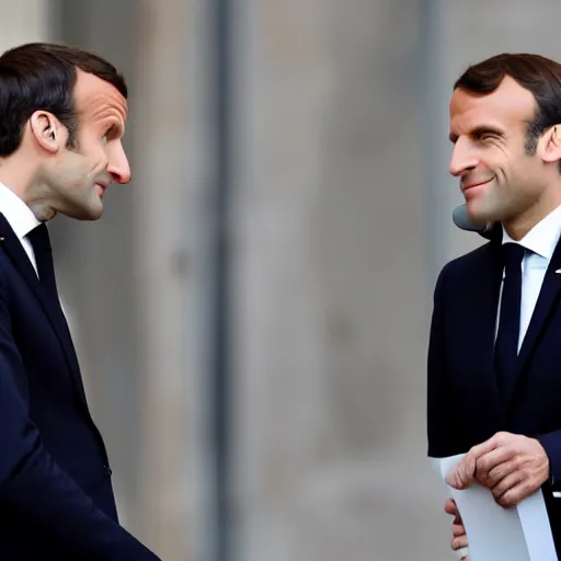 Image similar to Emmanuel Macron in Shinning