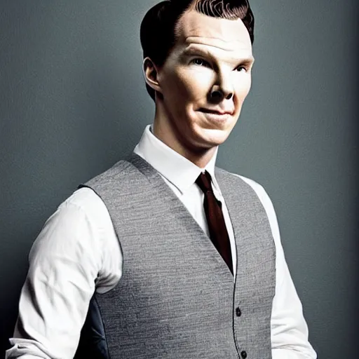 Prompt: benedict cumberbatch made out of egg