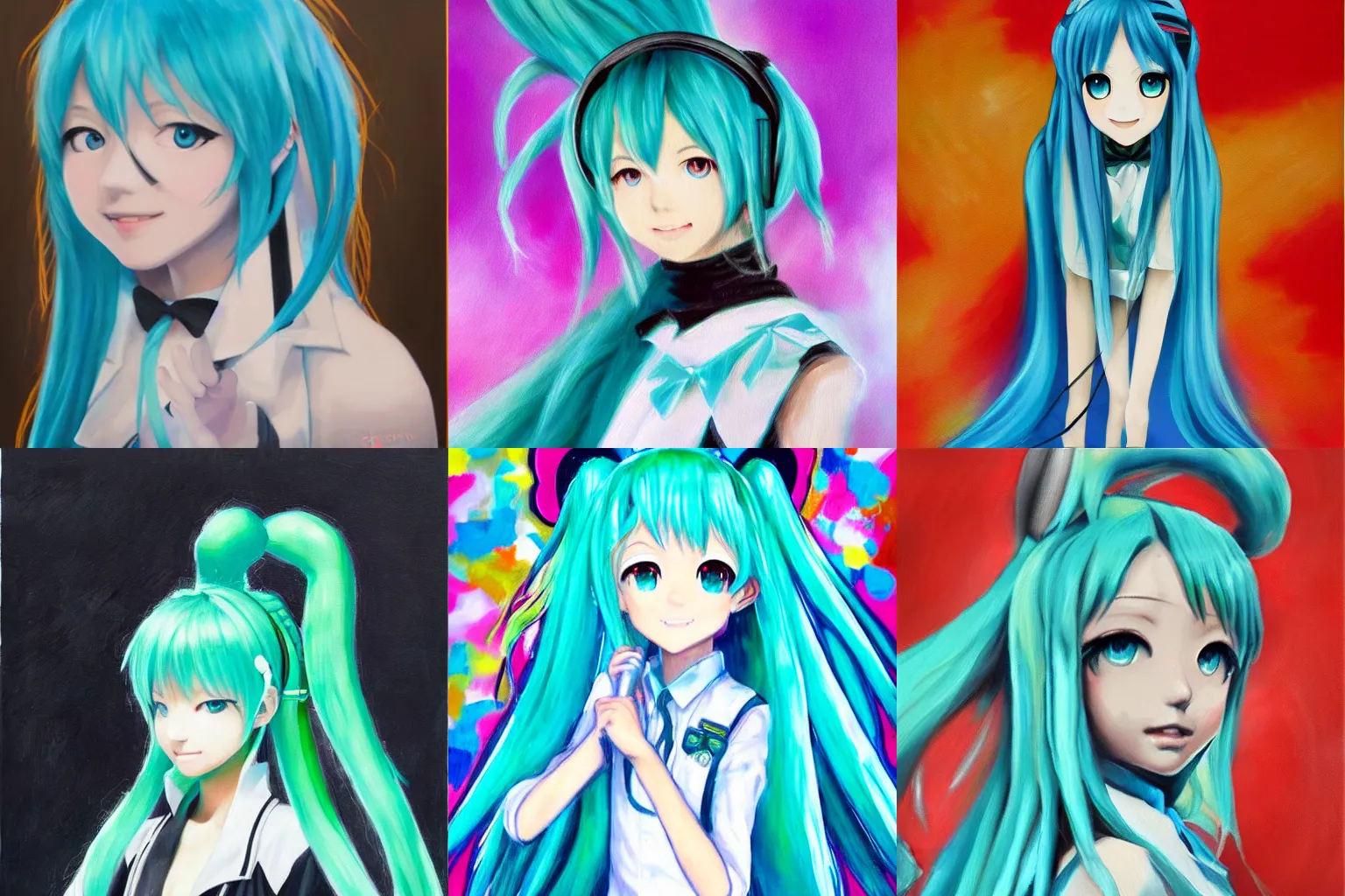 an oil painting of Hatsune Miku | Stable Diffusion | OpenArt