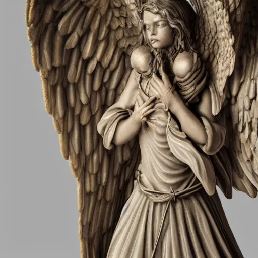 Prompt: hyperrealistic detailed seraphim angel with cinematic sharp focus 8 k