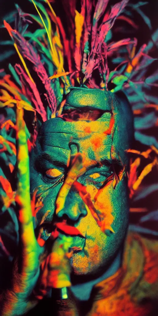 Prompt: award winning photo, the band mr bungle, smoking weed, vivid colors, happy, symmetrical face, beautiful eyes, studio lighting, wide shot art by sally mann & arnold newman