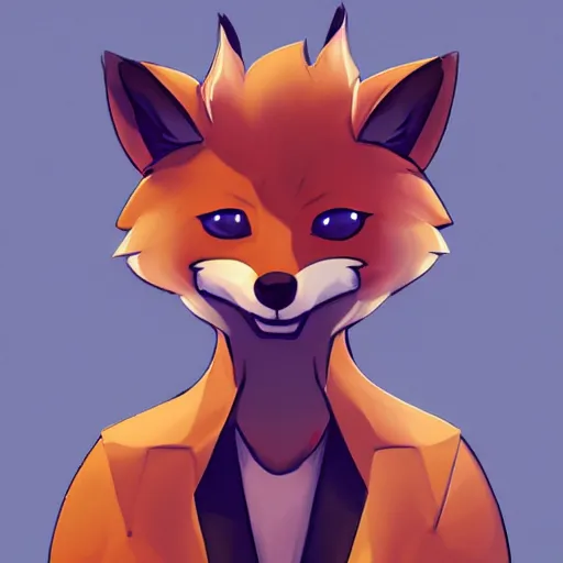 Image similar to an anthropomorphic fox, fursona!!!! trending on furaffinity, by kawacy, trending on artstation