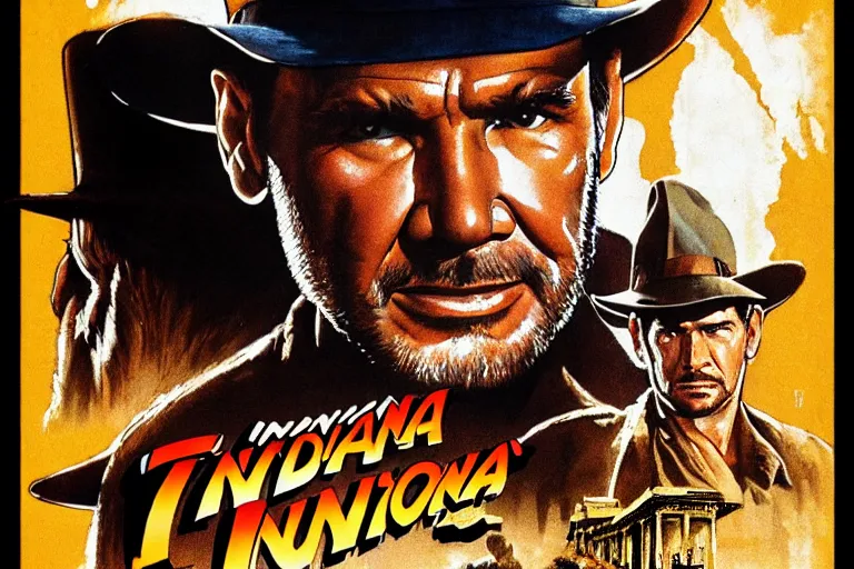 Image similar to poster for a new indiana jones film set in rome
