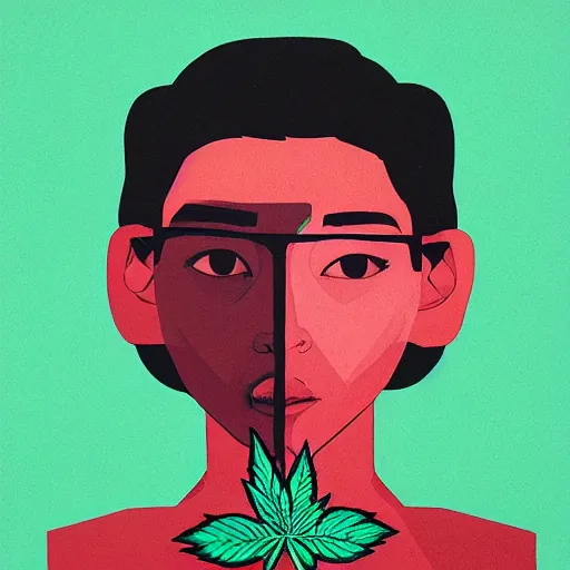 Image similar to Marijuana Smoke profile picture by Sachin Teng, asymmetrical, Organic Painting , Matte Painting, geometric shapes, hard edges, graffiti, street art:2 by Sachin Teng:4