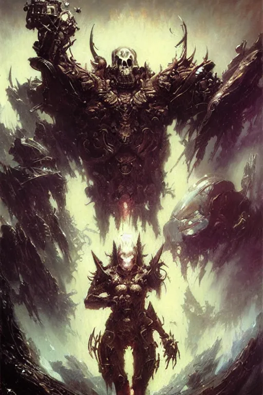 Prompt: death metal logo, painting by gaston bussiere, craig mullins, greg rutkowski, yoji shinkawa