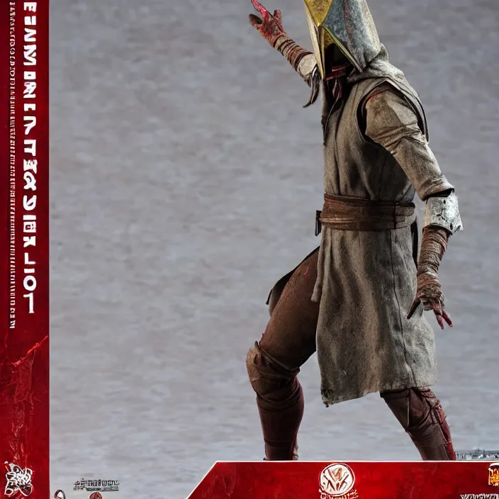 Image similar to a hot toys figure of pyramid head ( from silent hill ), figurine, detailed product photo
