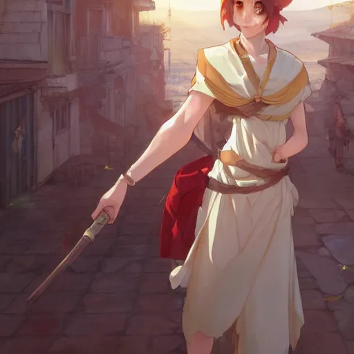 Prompt: a digital art of humanoid cute caracal in toga, ancient greek city, sunny day, by krenz cushart and mucha and akihito yoshida and greg rutkowski and makoto shinkai, long shot, back lighting, detailed eyes, 4 k resolution, trending on art station