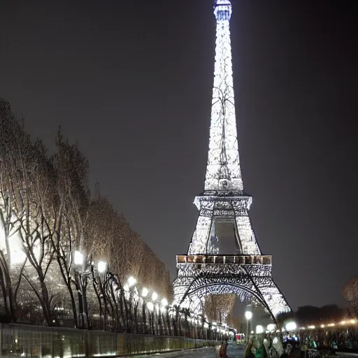 Image similar to eiffel tower structure by architect zaha hadid