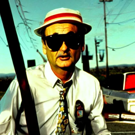 Image similar to bill murray in fear and loathing