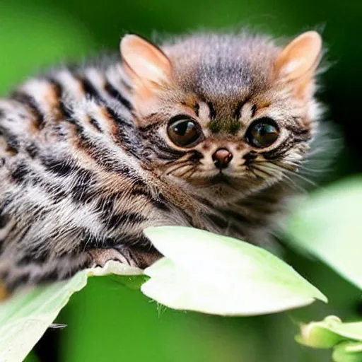 Image similar to photo of world ’ s smallest cat the size of a honeybee