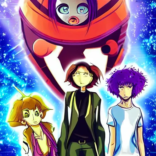 Prompt: those obnoxious aliens anime