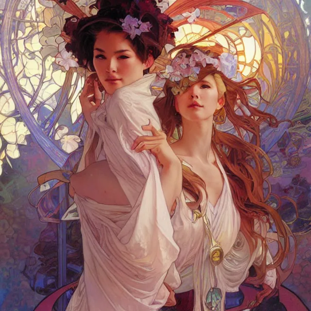 Prompt: don't start a journey hastily. oil painting, by ross tran and alphonse mucha, by james jean, stanley artgerm lau, wlop, rossdraws