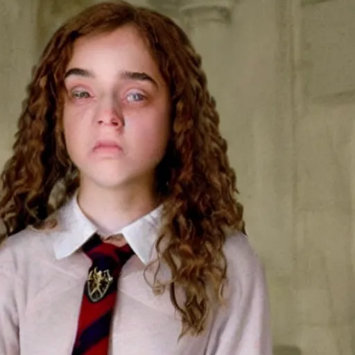 Image similar to hybrid cross between Hermione Granger and Harry Potter