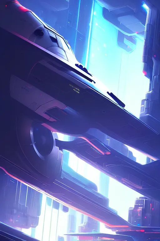 Image similar to spaceship, engineering bay, photo realistic, dynamic lighting, artstation, poster, volumetric lighting, 4 k, award winning, a detailed painting by ross tran hyperdetalized, anime | 2 d game art | official art, smooth, cyberpunk, tech