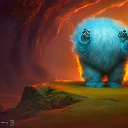 Prompt: colossal fluffy tardigrade, new york, fantasy, vivid colors, concept art, sharp focus, digital art, hyper - realistic, 4 k, unreal engine, highly detailed, hd, dramatic lighting by brom, trending on artstation