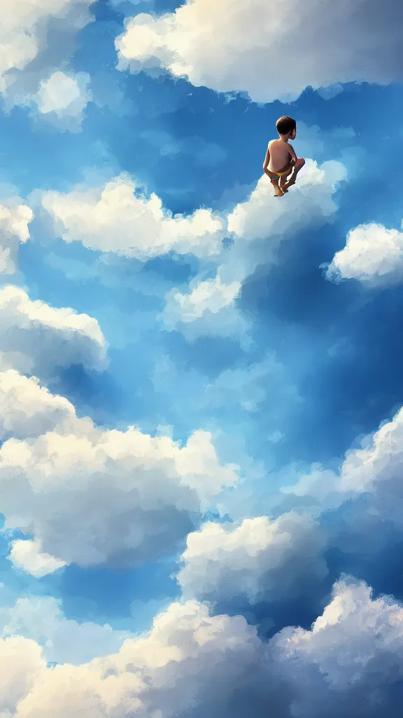 Anime fly boys flower sky clouds wallpaper, 2800x1865, 648652