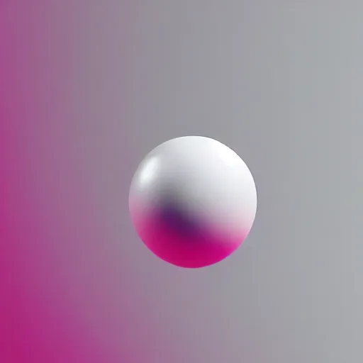 Image similar to white ball with pink shadow, dissiociative visual, elegant, 8K