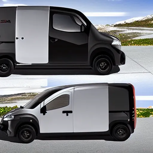 Prompt: Nissan S-Cargo, anime style