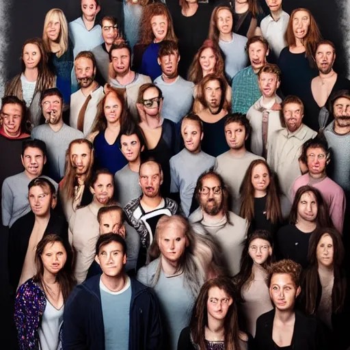 Prompt: all the people named Harrold merged into one person, studio photography