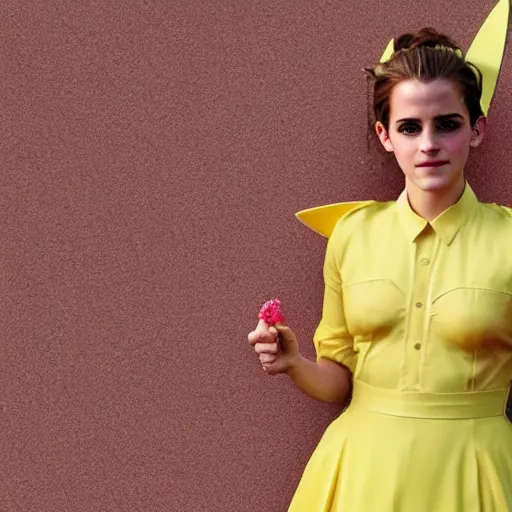 Image similar to photo of emma watson as pikachu