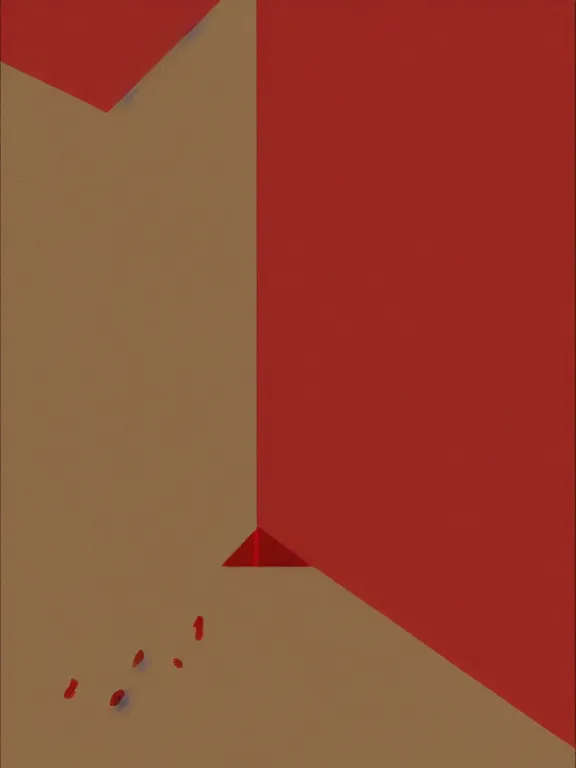 Prompt: Poster for the Brazilian Modern Art Week 2022, minimalist, beige background with some red details, in the style of Di Cavalcanti