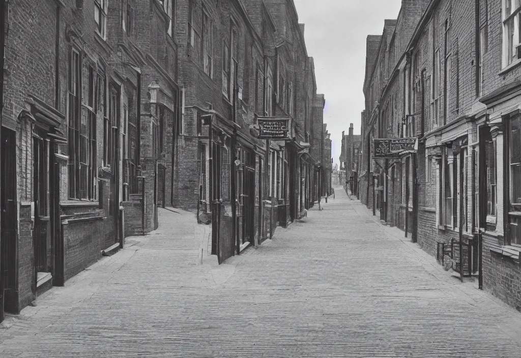 Prompt: a professional photograph of a 19th century London street at noon, highly detailed, clear image, DSLR photography