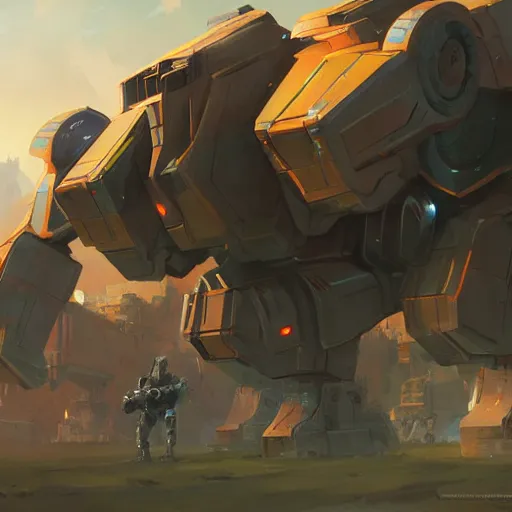 Image similar to hero world mechwarrior, behance hd by jesper ejsing, by rhads, makoto shinkai and lois van baarle, ilya kuvshinov, rossdraws global illumination