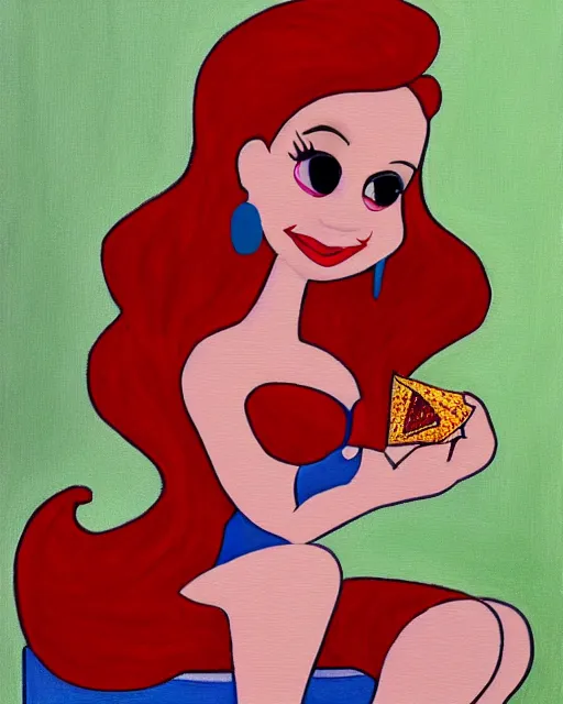 Image similar to Jessica Rabbit eating a bag of Doritos, sitting on a chair, oil painting, traditional animation portrait