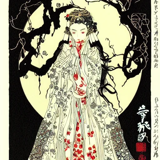 Image similar to intricate detailed portrait of scarlet johanson by takato yamamoto