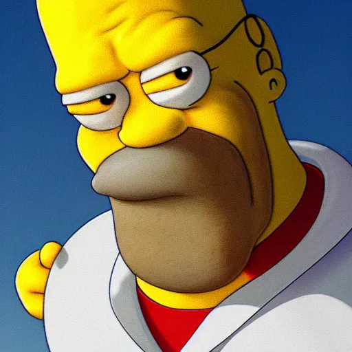 Prompt: Hyper realistic photo of Homer Simpson. Extremely detailed. Beautiful. 4K. Award winning