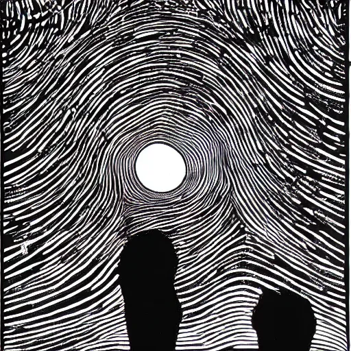 Prompt: drowning in silence by stanley donwood, highly detailed