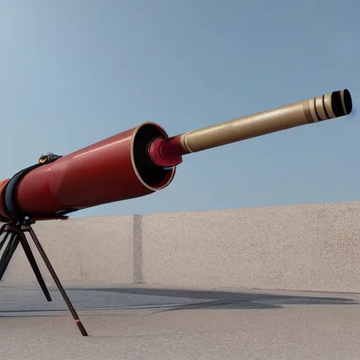 Prompt: octane render of a rocket launcher - h 7 0 4